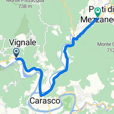 Da Via Giovanni Pezzolo 21/A, San Colombano a Via Capitano Francesco Gandolfo 44, Mezzanego