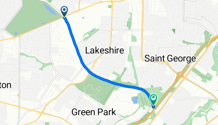 McNary Dr, Saint Louis to Grant's Trail, Green Park