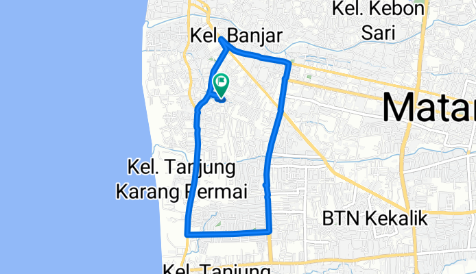 Jalan Gili Air 18, Kecamatan Ampenan to Jalan Gili Air 18, Kecamatan Ampenan