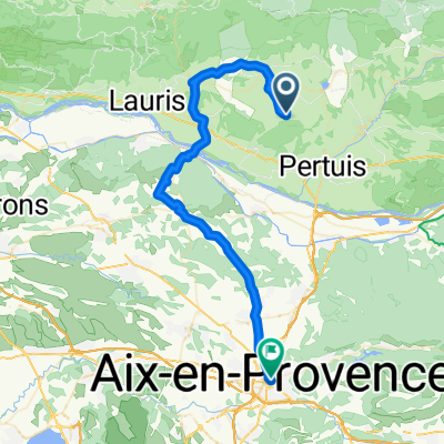 Ansouis nach Aix-en-Provence