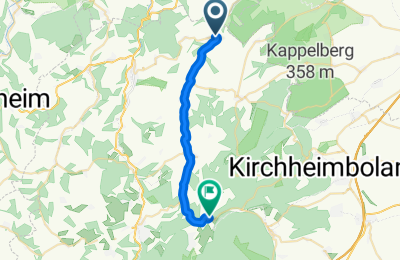Route in der Bikemap App öffnen