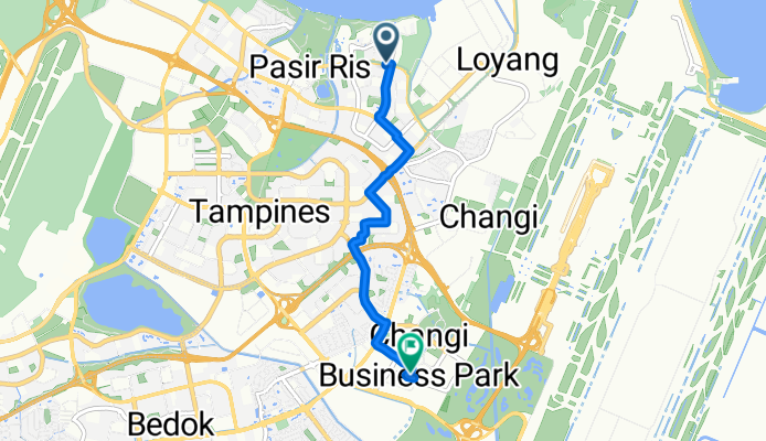 Pasir Ris Drive 3, Pasir Ris to 2A Changi Business Park Crescent, Changi