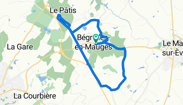 De 16 Rue des Mauges, Bégrolles-en-Mauges à 14bis Rue des Mauges, Bégrolles-en-Mauges