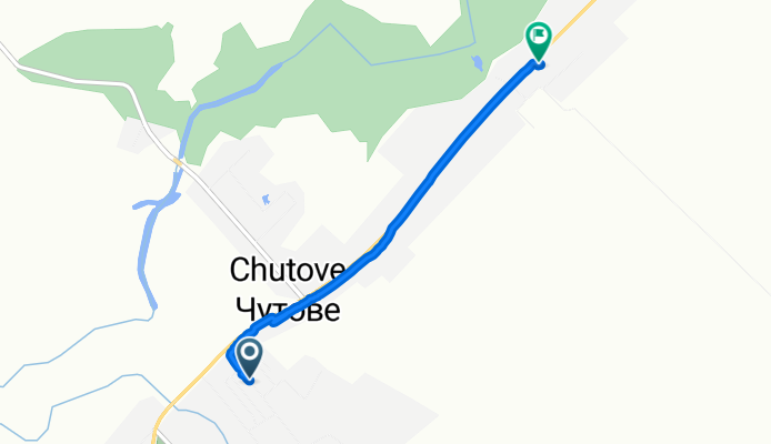 От вулиця Чкалова, Чутове до М03 295, Чутове