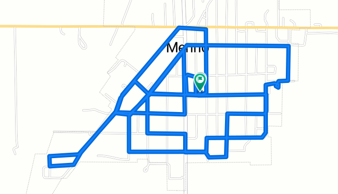 Restful route in Menno