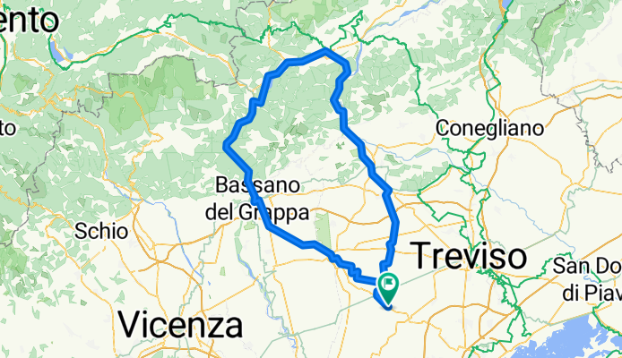 Trebaseleghe-Grappa-Feltre-Trebaseleghe