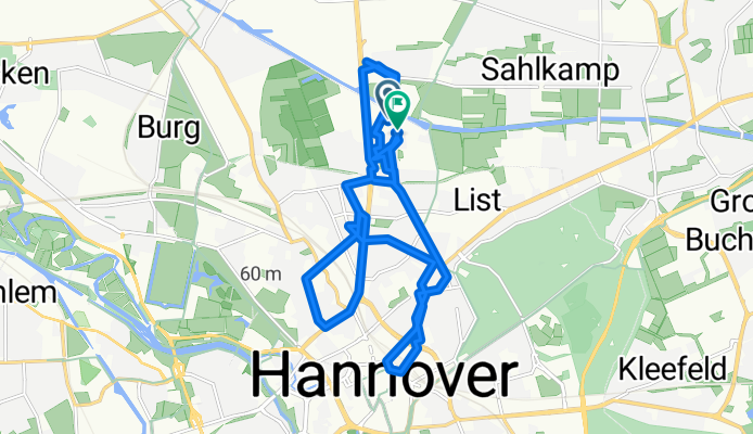 Gradestraße 22, Hannover nach Gradestraße 6, Hannover