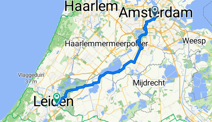 Amsterdam to Leiden