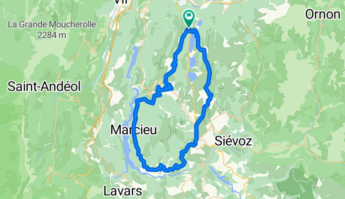 corniche du drac départ Lafrey