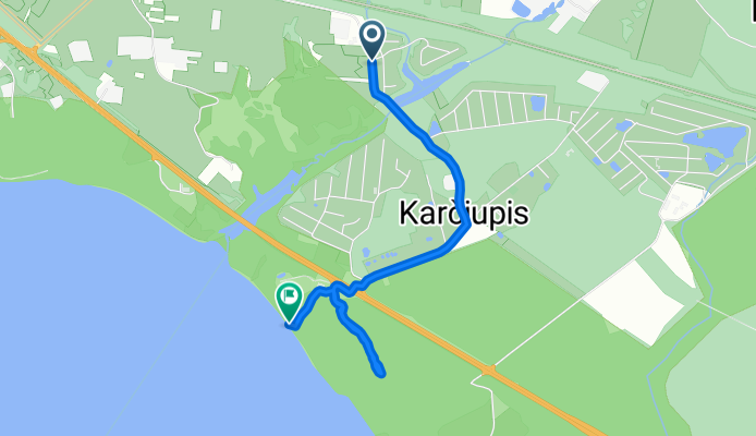 Route from Harmonijos gatvė, Kauno rajonas