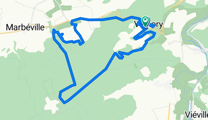 rando semi nocturne Vignory (avec le beauf)