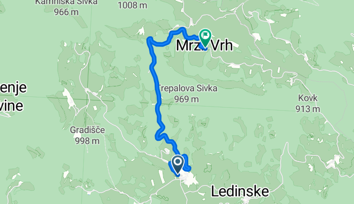 Ledine 21 to Mrzli Vrh 18