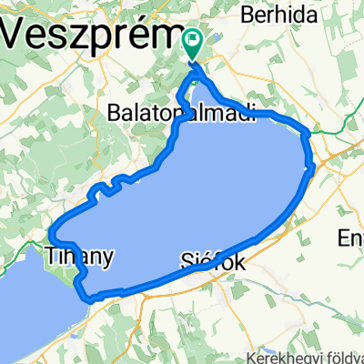 Nike körút, Balatonfűzfő to Nike körút, Balatonfűzfő