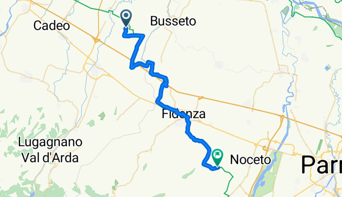 Da Via Castello 109, Besenzone a Via Bombodolo 6, Noceto