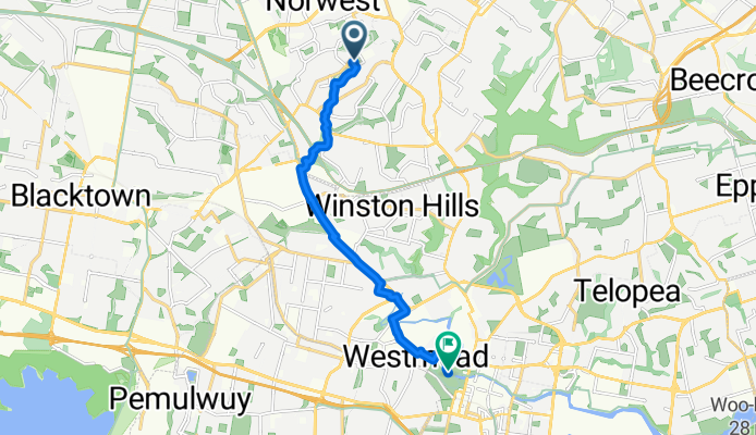 Crestwood to Parramatta park