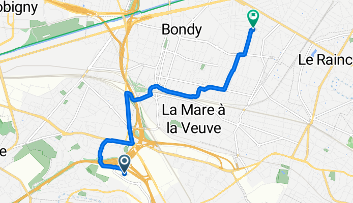 De 16 Rue de Lisbonne, Rosny-sous-Bois à 30 Allée Thérèse, Bondy