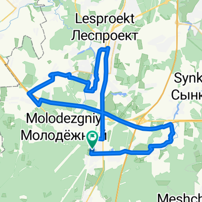 От Железнодорожная улица 20, Львовский до Железнодорожная улица 20, Львовский