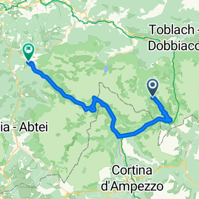 Dolo Tour 1. Teil Plätzwiese über Rifugio Sennes Hütte nach St. Vigil CLONED FROM ROUTE 319507