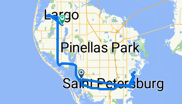 1101 Farragut Dr N, Saint Petersburg to 10500 Ulmerton Rd, Largo