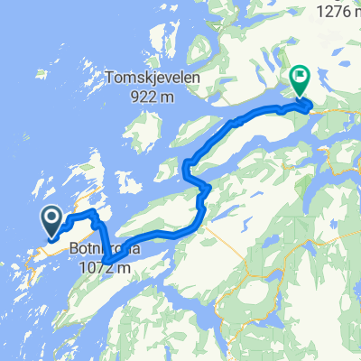 Norskekysten sør til nord etappe 5.2 (13. juli) Breivika - Aline's Stue (Utskarpen)