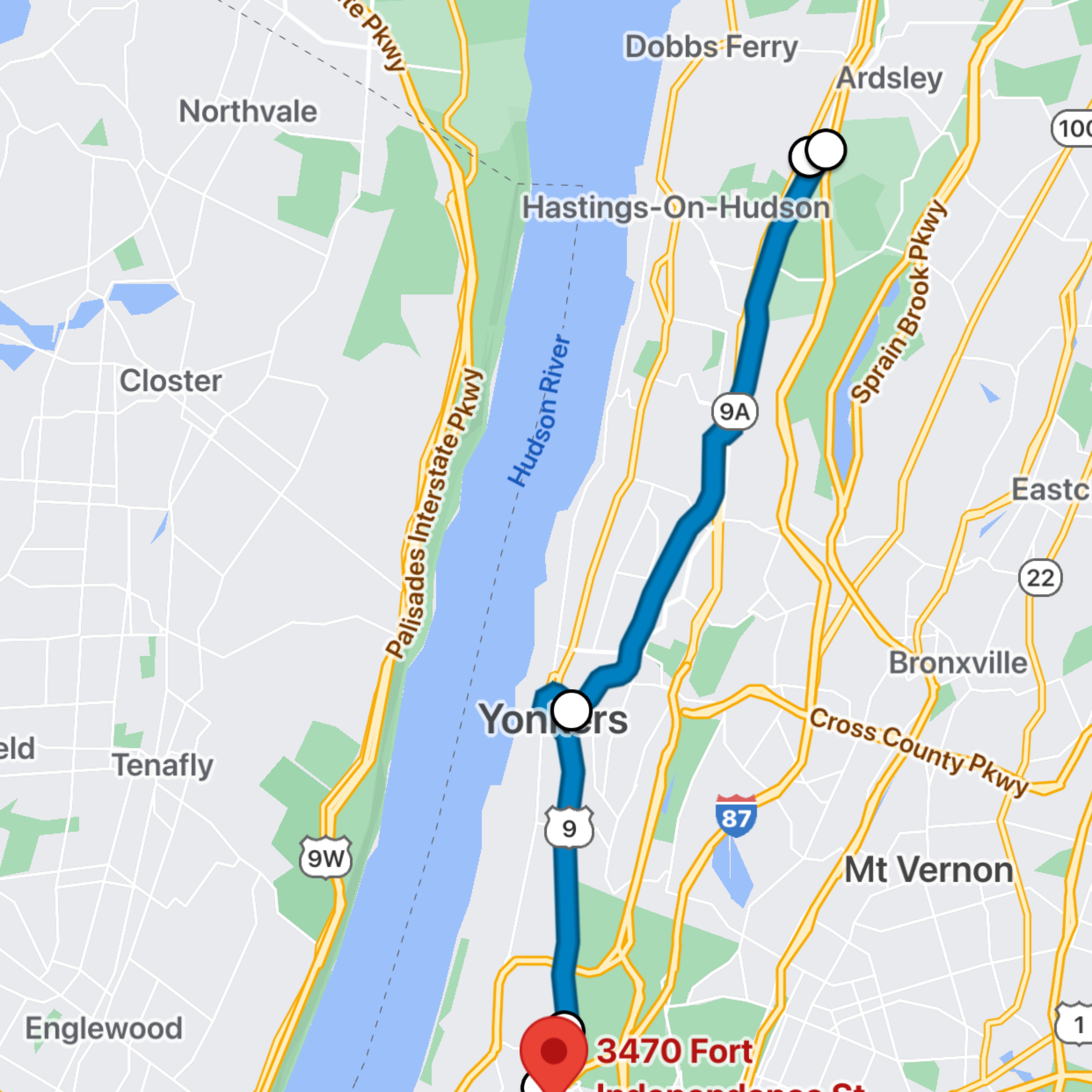 Recovered Route