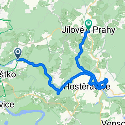 Nádražní, Hradištko to Jílové u Prahy,Náměstí