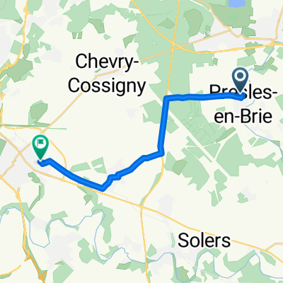 De Allee de la Saussaie 20, Presles-en-Brie Ă  Rue des Merisiers 2, Brie-Comte-Robert