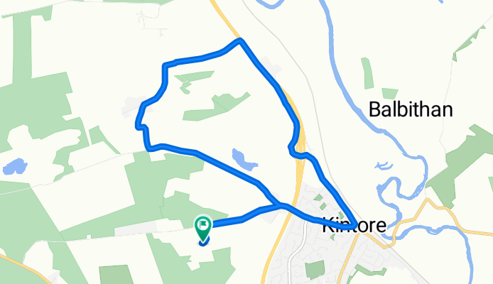 Hillhead Caravan Park, 5 Hallforest, Inverurie to Hillhead Caravan Park, 5 Hallforest, Inverurie