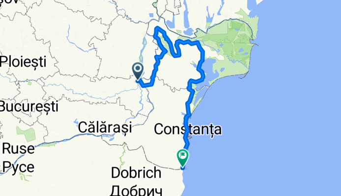 E60 107, Giurgeni to Strada Ion Creangă Nr. 19A, Vama Veche