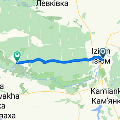 маршрут с Гоголя улица, Изюм