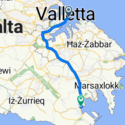 Route from St. Christopher's Street 4, Il-Belt Valletta