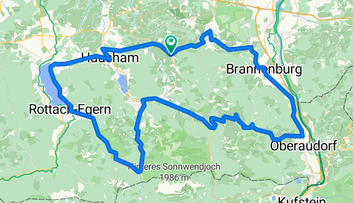 Hundham - Oberaudorf - Sudelfeld - Spitzingsee - Valepp - Rottach - Gmund - Hundham