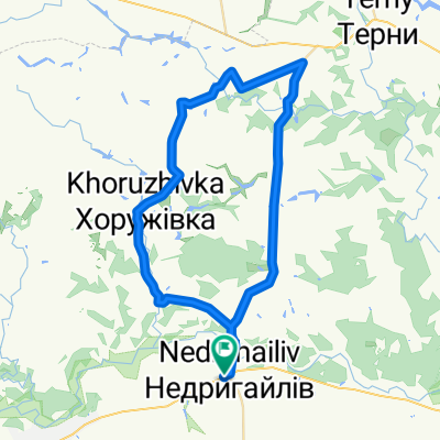 От вулиця Комітерна 10, Недригайлів до вулиця Комітерна 10, Недригайлів