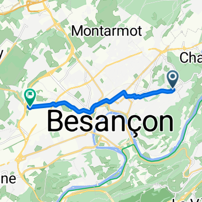 De Rue de Chalezeule 67, Besançon à Rue Denis Papin 30, Besançon