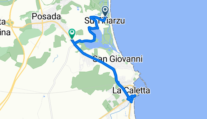 Unnamed Road, Posada nach Via Antonio Gramsci 212, Posada