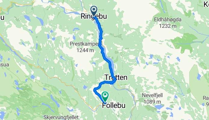 Ringebu-Segalstad bru (litt Pilgrimsti, unngår E6)