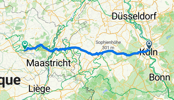 Amsterdamer Straße 89, Köln nach Bokrijklaan, Genk