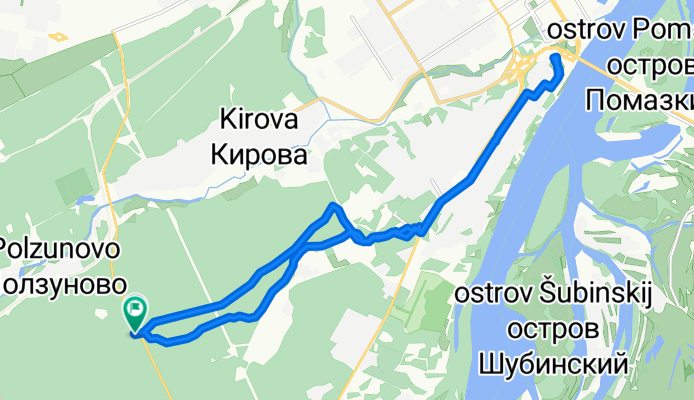 От Трасса Здоровья, Барнаул до Трасса Здоровья, Барнаул