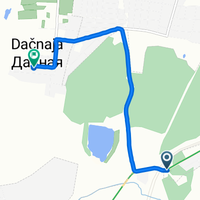 От улица Шкловская 15/1, Орша до Parkovaya 14, Dachnaya