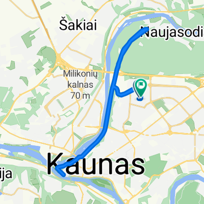 Ukmergės gatvė 9A, Kaunas to Ukmergės gatvė 22A, Kaunas
