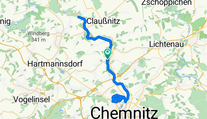 Chemnitztalbahn Diethensdorf - Chemnitz