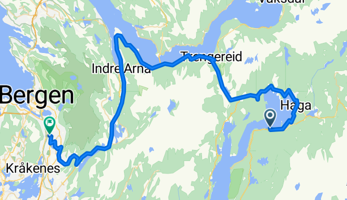 Ytre-tysse 259 nach Svaneviksveien 76