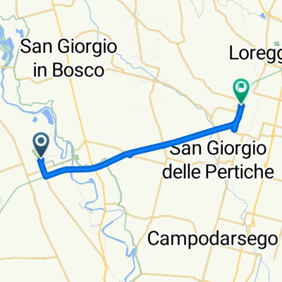 Da Via Roma 46, Piazzola sul Brenta a Via C. Pavese 15, Camposampiero