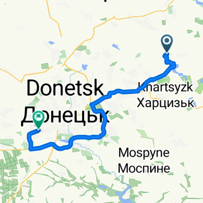 От Донецька область, Макіївська міськрада до вулиця Петровського 94, Донецьк