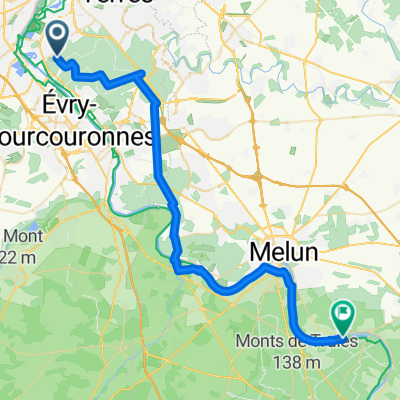 Itinéraire à partir de Route Forestière de Draveil, Draveil