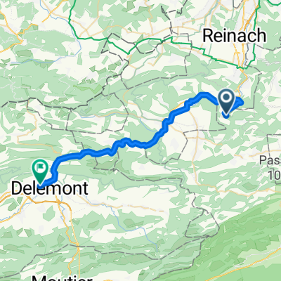 Grellingerstrasse, Himmelried nach Rue de Fer 10, Delémont