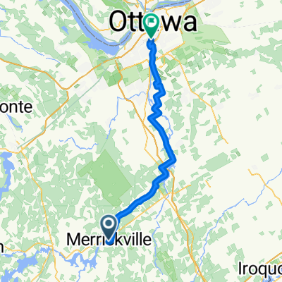 Merrickville&lt;&gt;Ottawa using RLCT route