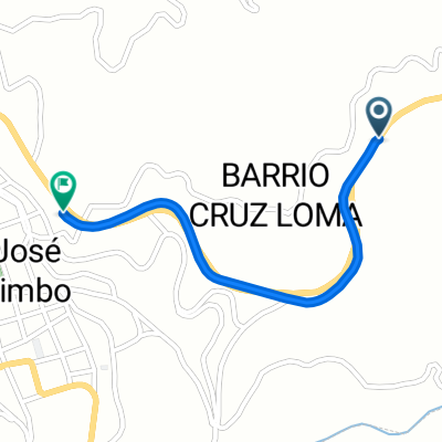 De Vía Guaranda Babahoyo a Vía Guaranda Babahoyo, San José de Chimbo