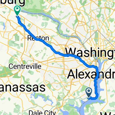 George Washington Memorial Pkwy, Alexandria to 44256 Panther Ridge Dr, Ashburn