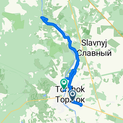От улица Мира 38, Торжок до улица Луначарского 40, Торжок